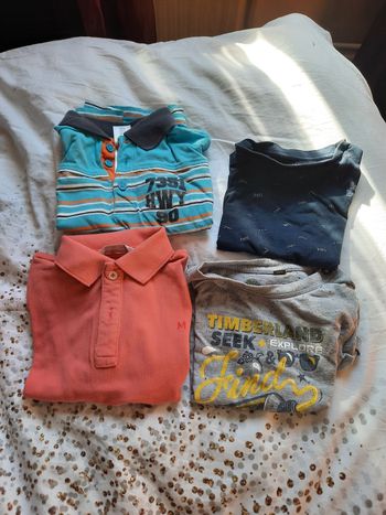 4 t-shirt à manches courtes