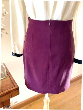 Sublime Jupe Vintage Kiabi - Bordeaux/Aubergine - Touché Pêche