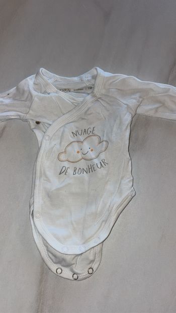 Body manches longues 1 mois