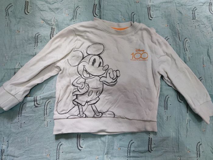 Pull beige Mickey Disney 100 T.18 mois