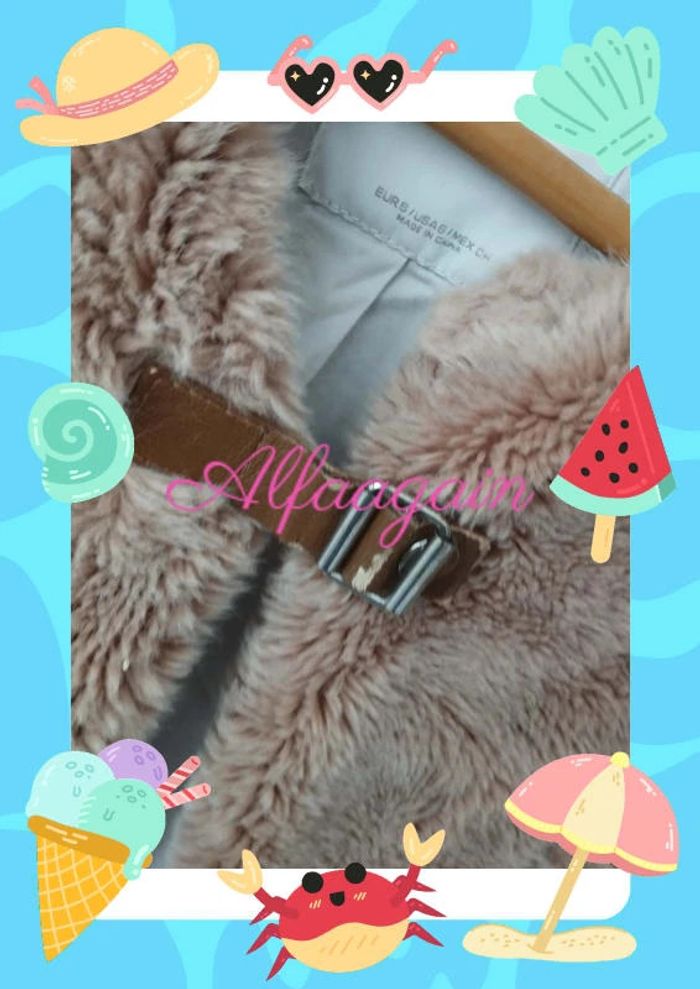 Gilet boléro fourrure Mango 6/8ans - photo numéro 3