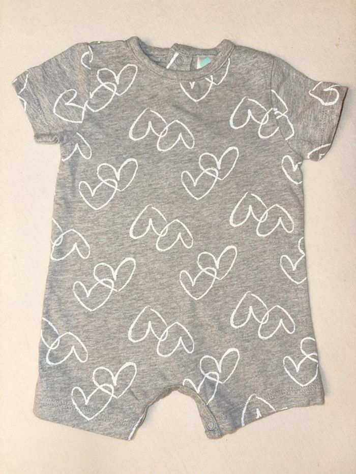 Lot 2 pièces combi et gilet 1 mois fille