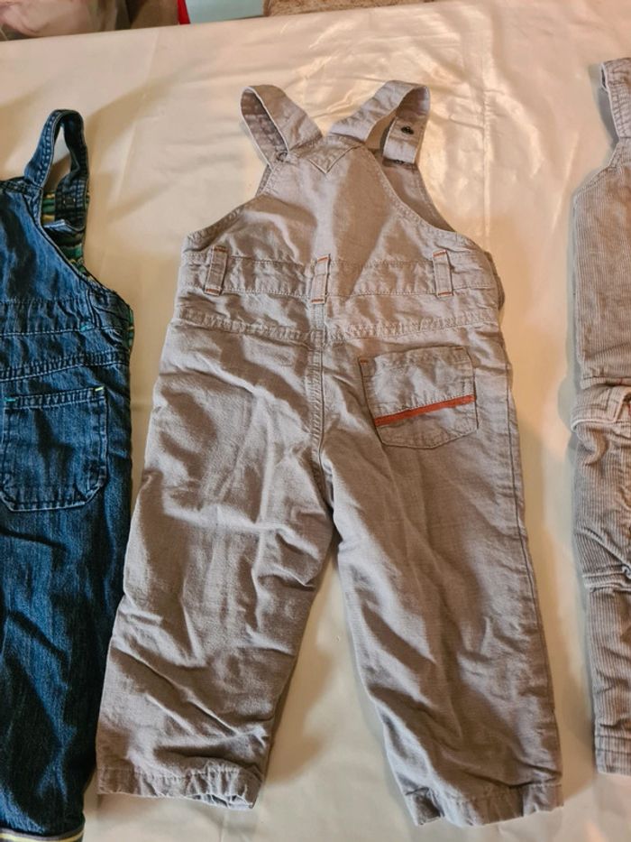 Lot 3 salopettes Jean velours 9M Orchestra Vertbaudet - photo numéro 7