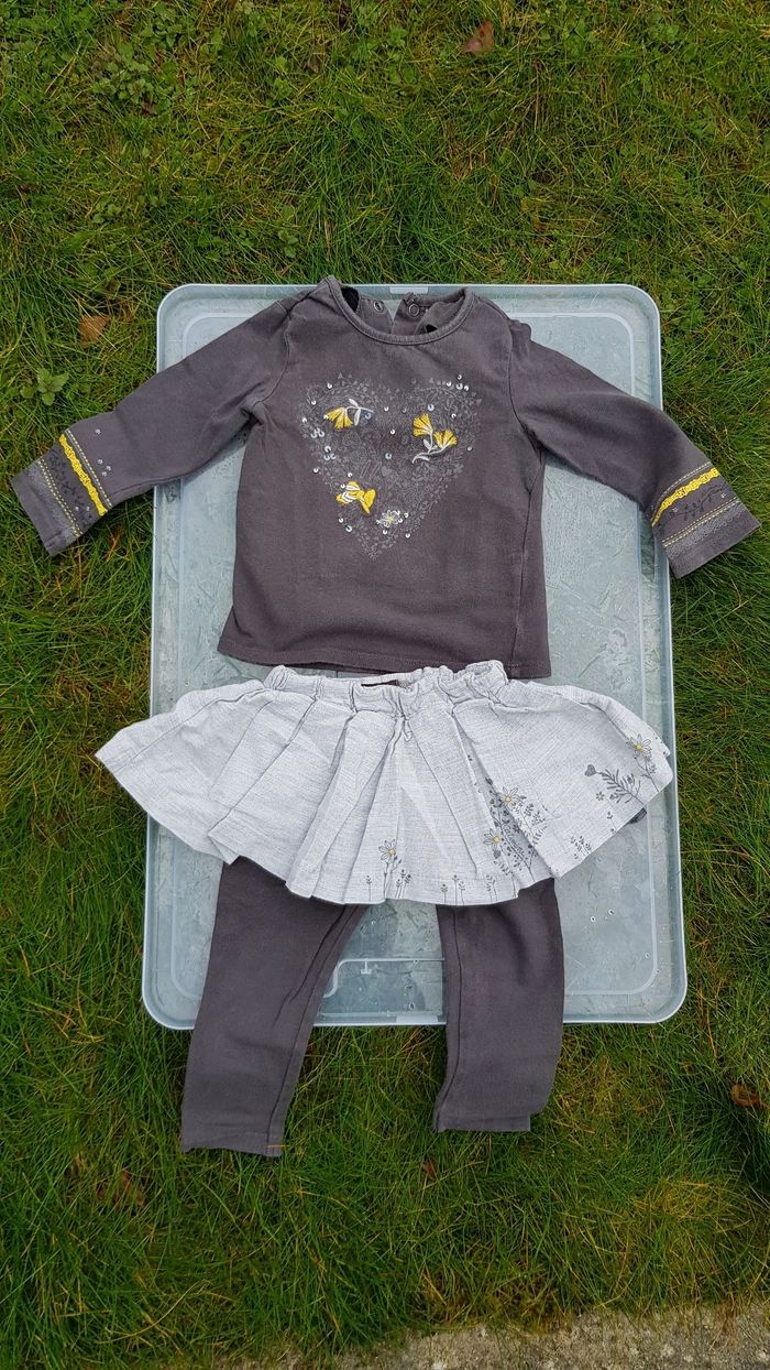 Ensemble tee-shirt et legging-jupe CATIMINI