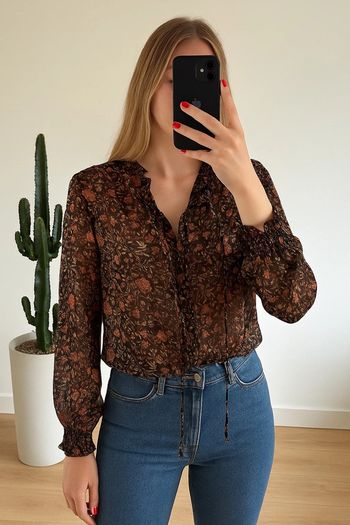 Blouse fleurie Mango – Taille XS