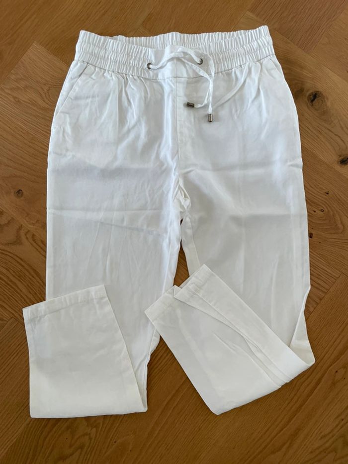 Pantalon blanc lyocell taille 36