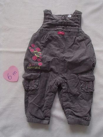 salopette velours 6 mois