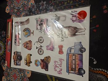 Lot de 2 planches de stickers neuve