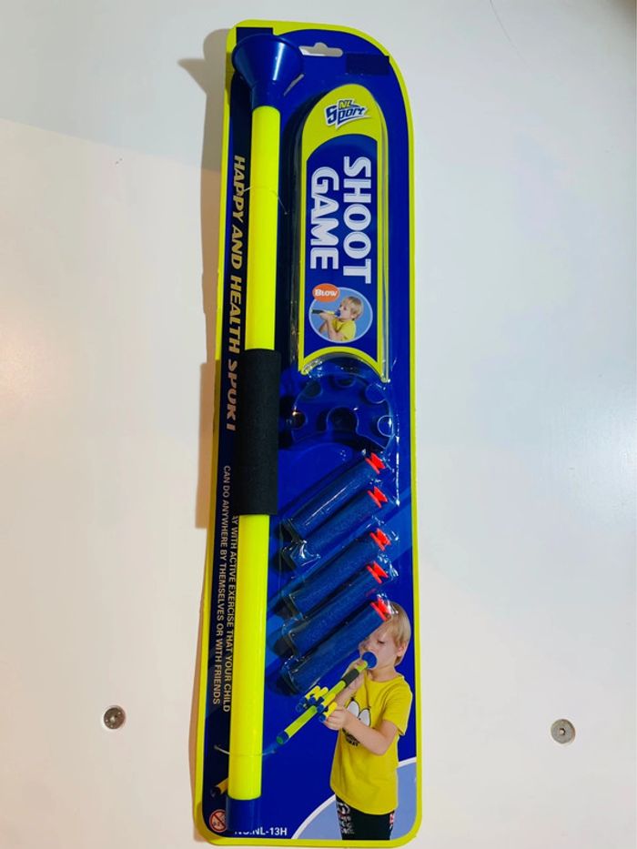 Sarbacane géante fléchettes mousse jeux de tir shoot Game