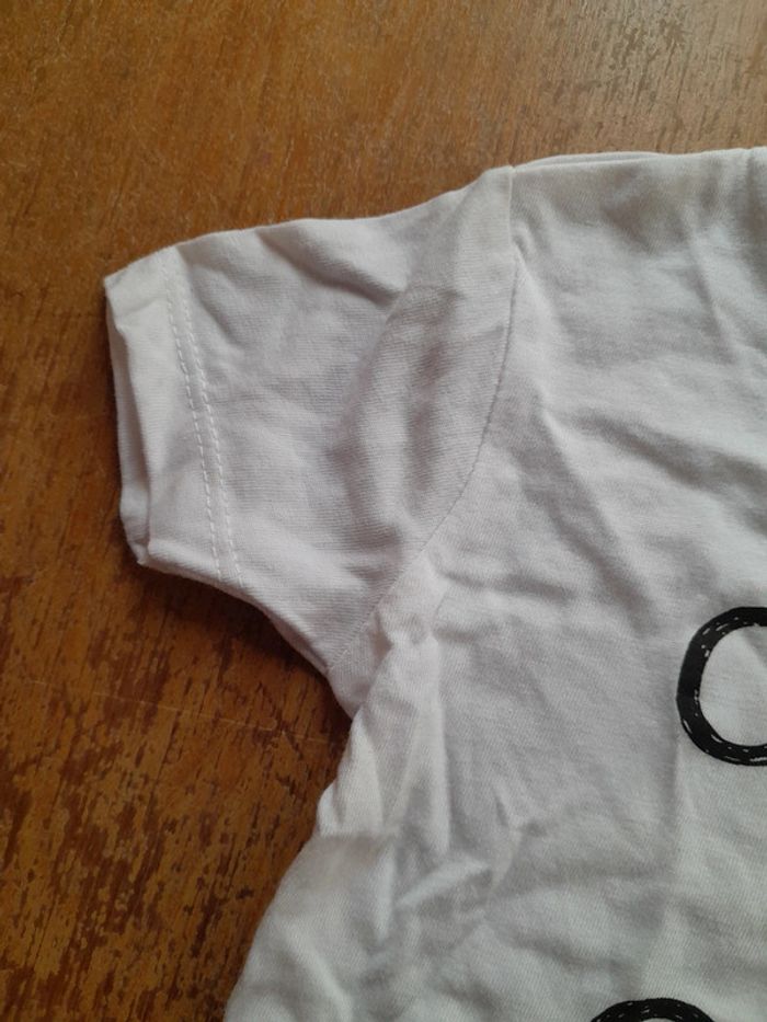 Tee-shirt mixte 3 mois neuf coton - photo numéro 3