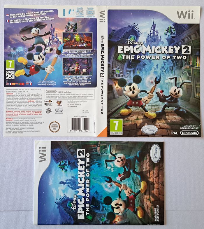 Gros lot de notices et jaquettes Nintendo Wii - non dissociable - photo numéro 3