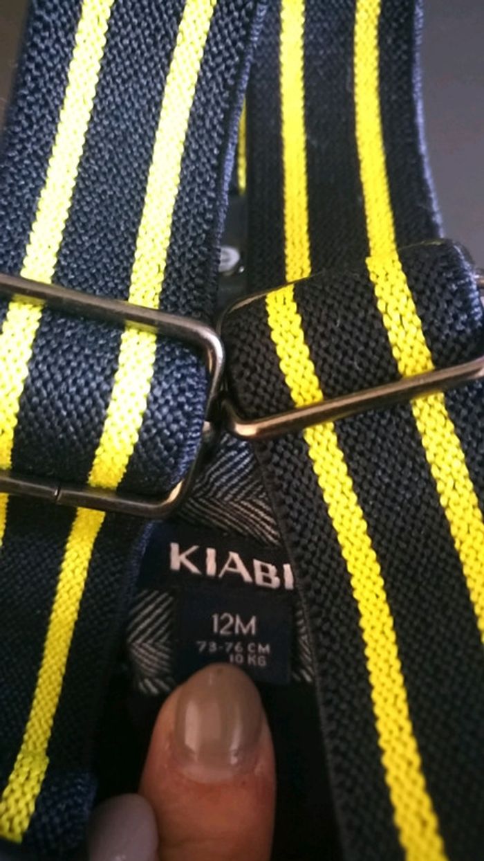 Pantalon à bretelles kiabi 12 mois - photo numéro 3