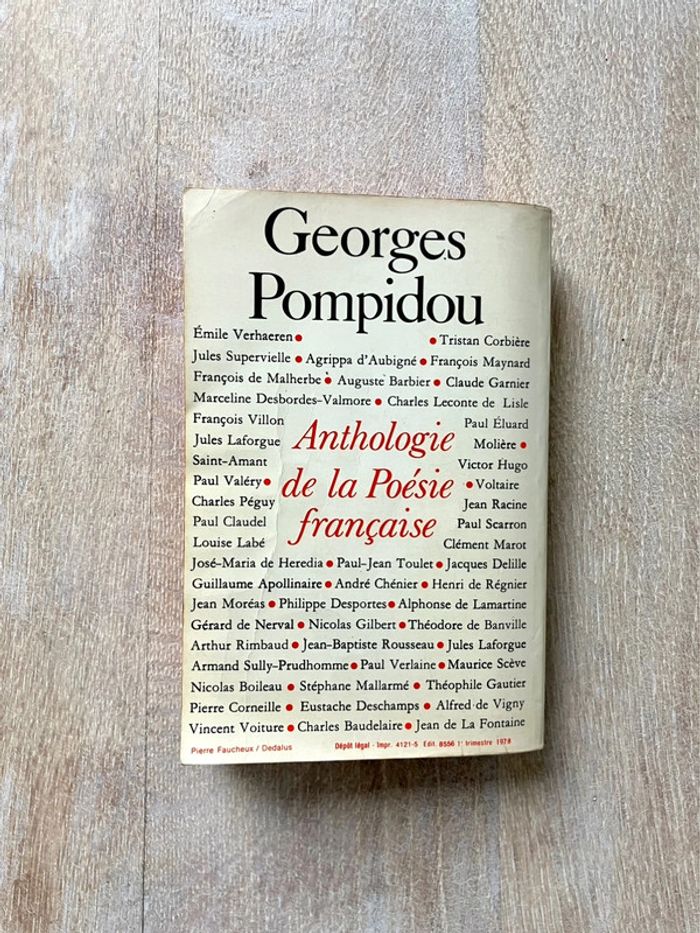 Livre de poche Anthologie de la poésie française de Georges Pompidou - photo numéro 2