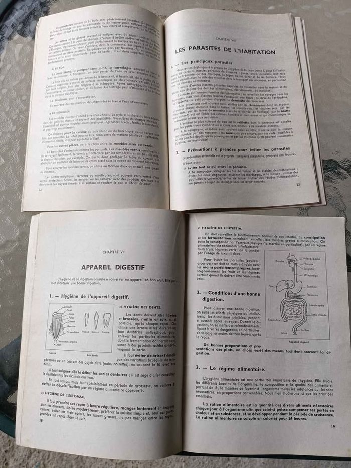 2 livres cours hygiène 1960 - photo numéro 4