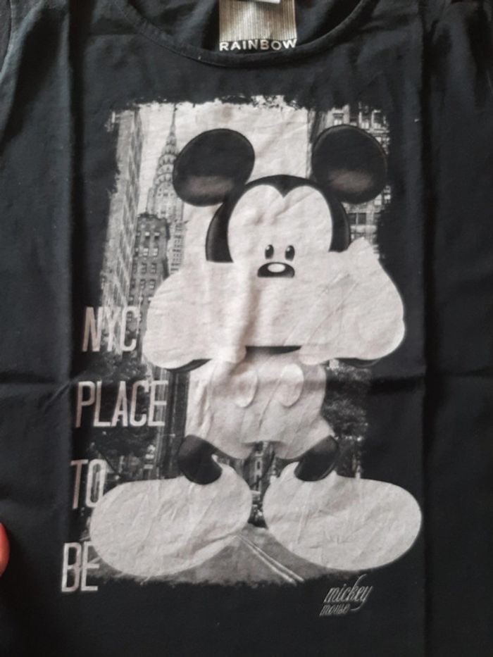 Tee shirt noir mickey - photo numéro 3