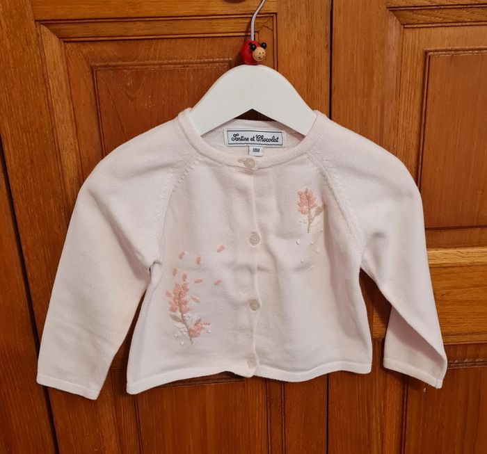 Gilet fleurs T&C 18M - photo numéro 2