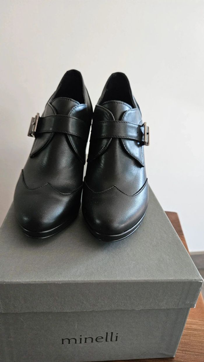 Bottines talons aiguilles 10cm noir Minelli - photo numéro 6