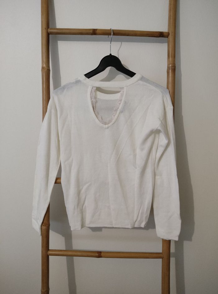 Pull blanc Legé extenso - photo numéro 2