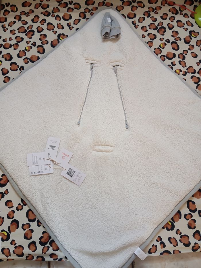 Nid d'ange, chancelière cosy, siège auto modèle Biside 0-12m Grizou - photo numéro 4