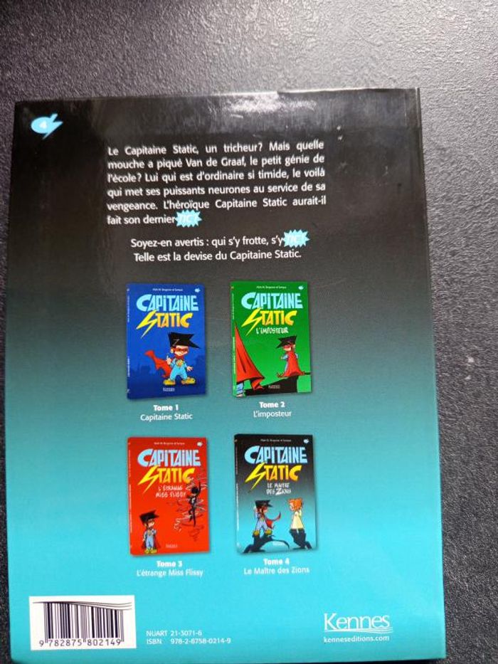 BD - Capitaine Static - Le maître des Zions - Tome 4 - photo numéro 2