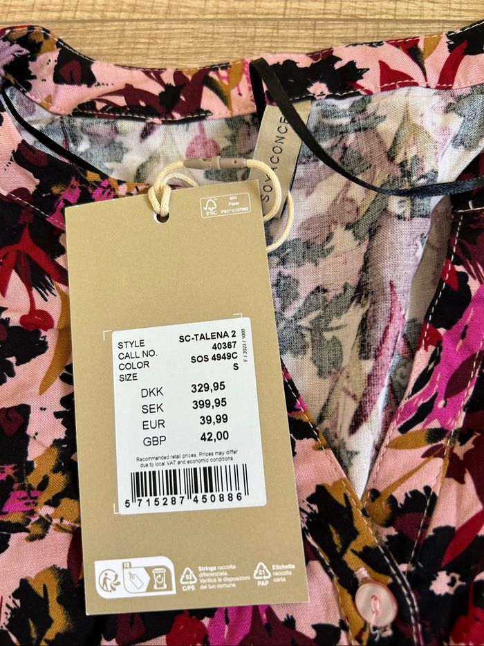 Blouse fleurie neuve à manches longues Soyaconcept taille S (valeur 40€) - photo numéro 9