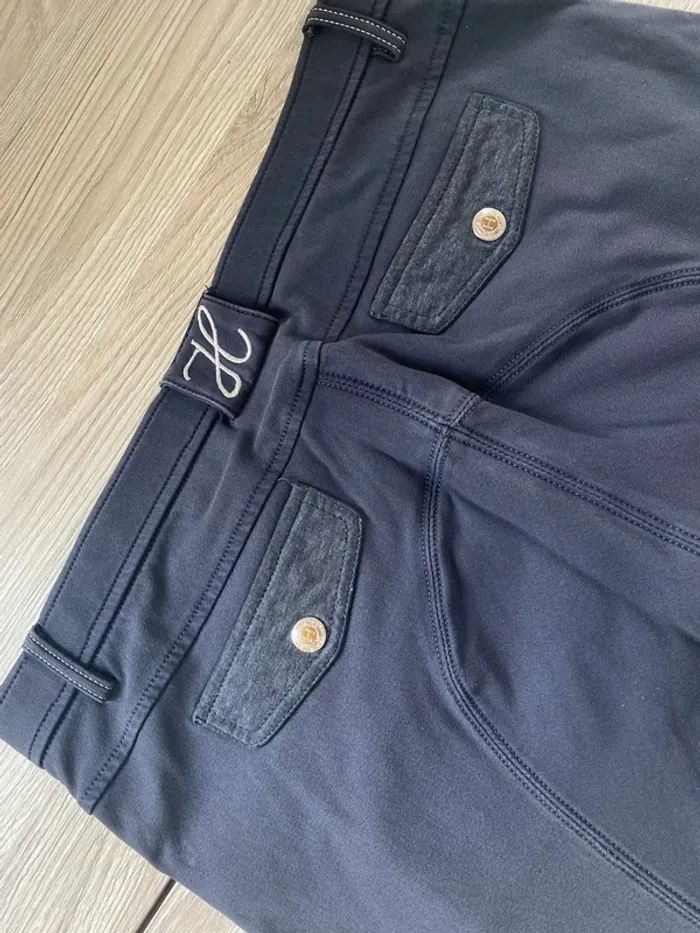 Pantalon d’équitation Harcour – Taille 42 – Bleu Marine - photo numéro 5