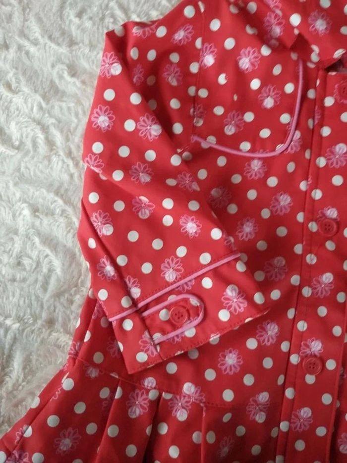 Manteau blouson imperméable avec capuche Fille 18 mois Orchestra - photo numéro 3