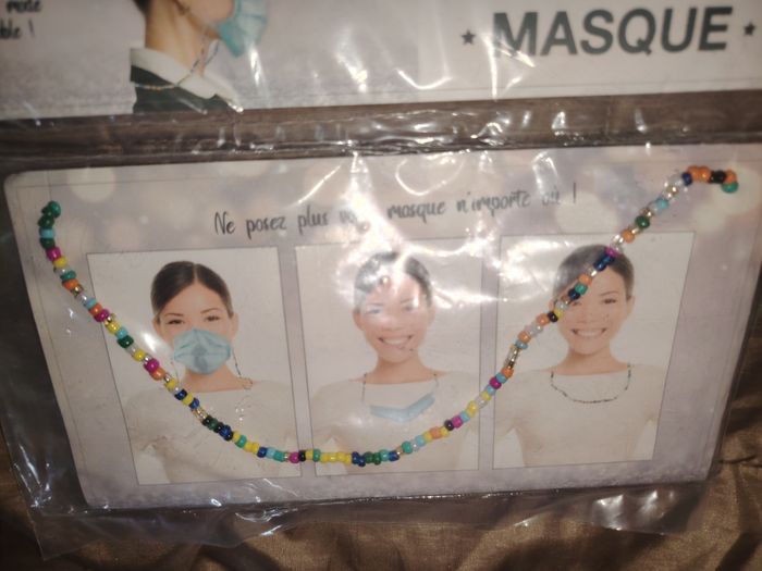 Bijoux chaine pour masque sensly - photo numéro 2