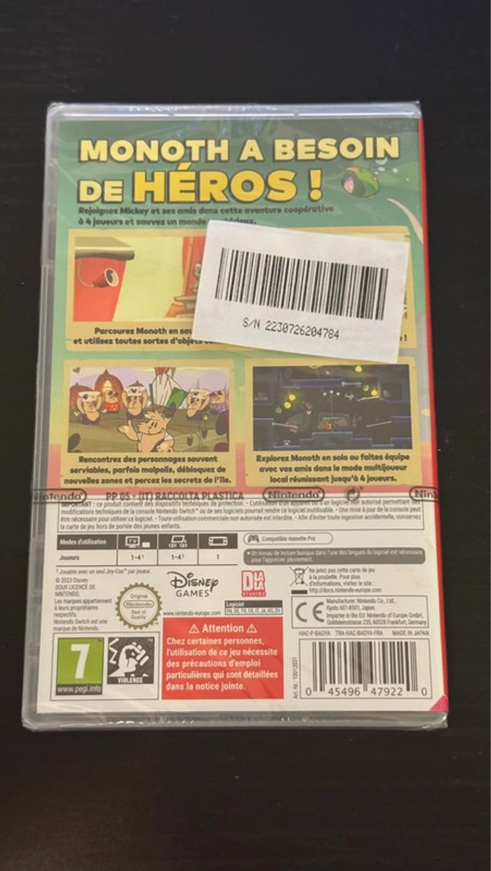 Jeu Nintendo switch Disney illusion island neuf - photo numéro 2