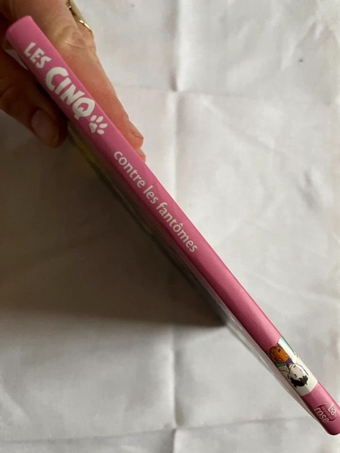 Livre Bibliothèque Rose Le Club des Cinq contre les Fantômes TBE - photo numéro 3