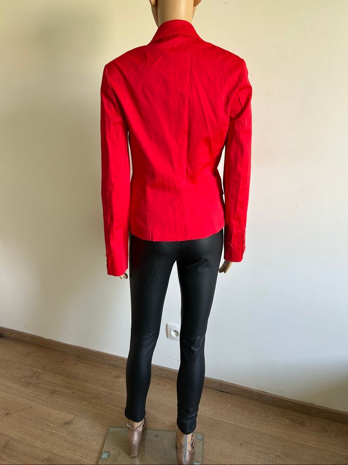 Blazer rouge satiné Mango taille européenne 38 jamais porté - photo numéro 6