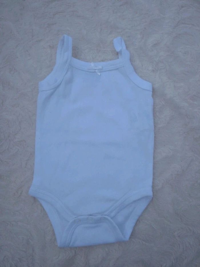 Lot de 3 bodies bretelles Marcel Fille 3 mois Cœur Kiabi Eco conception 100% coton bio - photo numéro 14