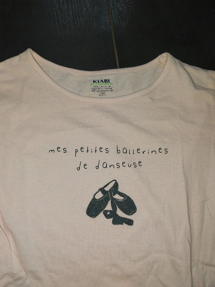 Pyjama long fille 12 ans rose ballerines - photo numéro 3