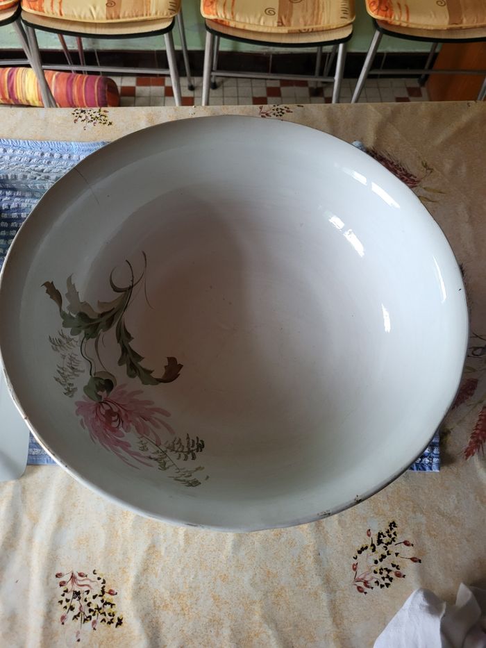 Nécessaire de toilette ancien porcelaine vintage - photo numéro 9