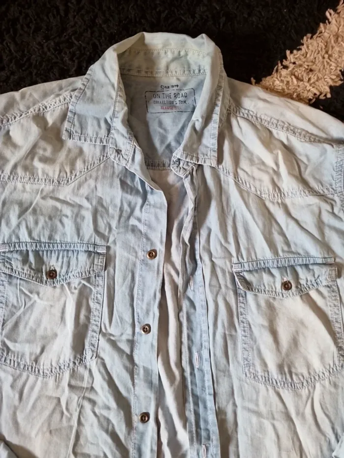 chemise en jean homme - photo numéro 2
