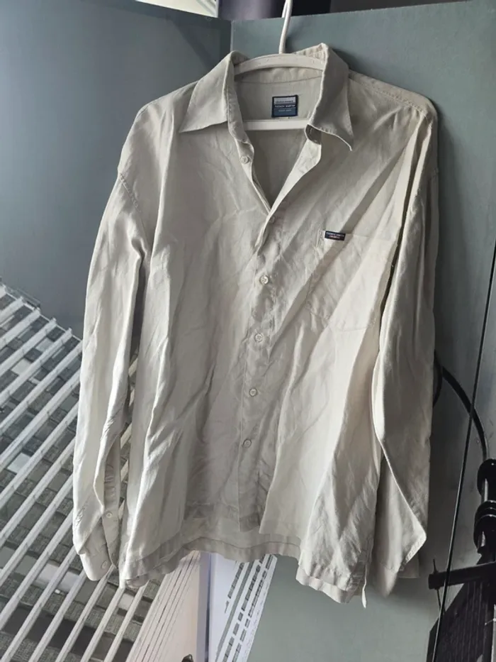 Chemise homme en lin Teddy Smith – Taille L – Beige