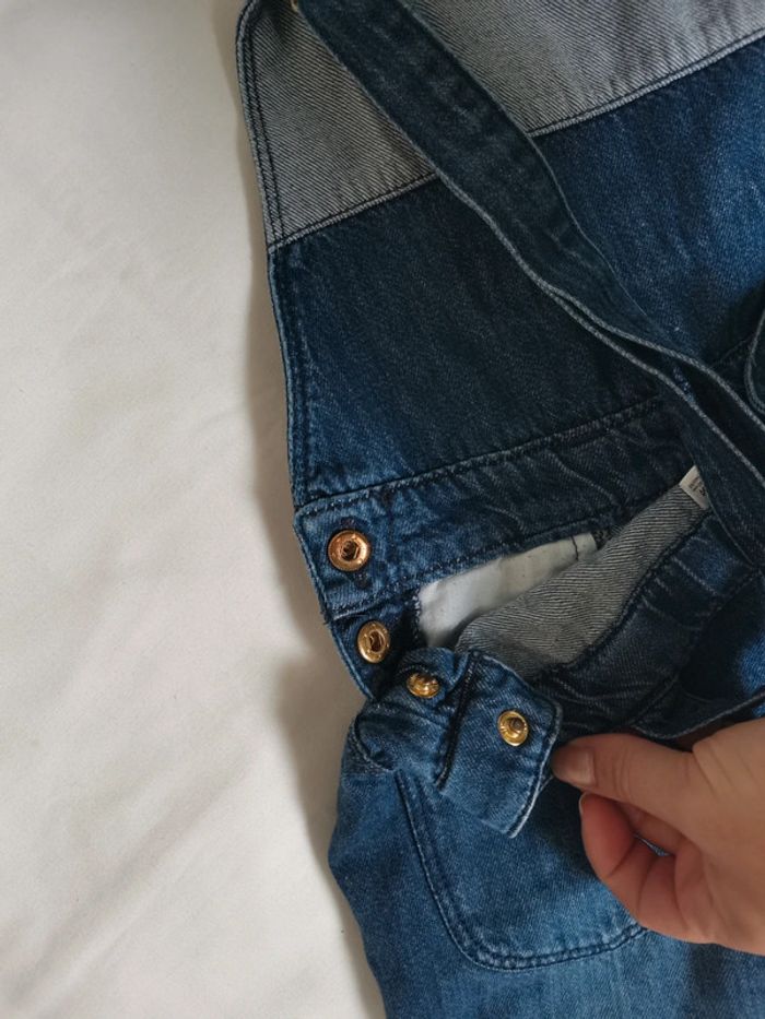 Salopette short jean fille 10 ans Z - photo numéro 3