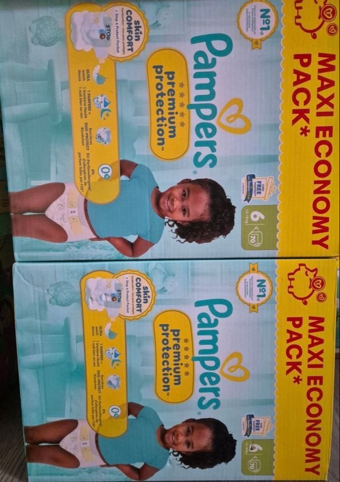 Couche Pampers prenium protection taille 6
