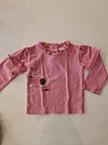 T-shirt rose Influx 24 mois