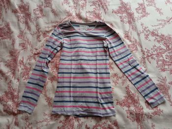 Tee shirt manche longues rayé h&m 158 164 cm