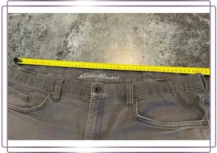 Short jean gris homme Eddie Bauer 40x30 Pantaloncini carpentiere uomo Zimmermannsshorts Herren - photo numéro 5