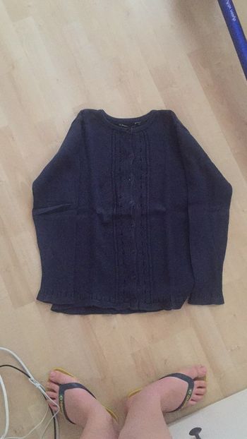Gilet  bleu marine T12 ans, Phare de la baleine