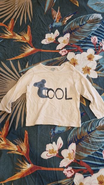 Pull fin beige 24 mois