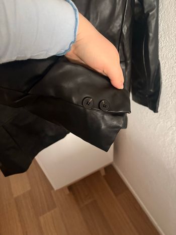 Veste blazer simili cuir