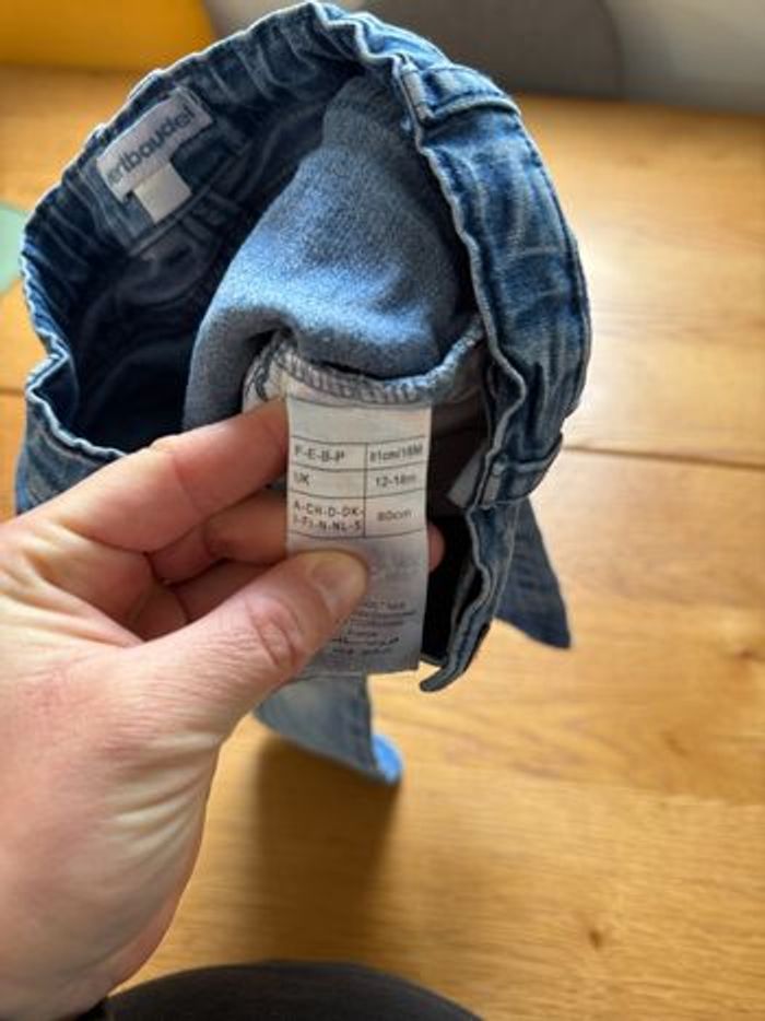 Jeans Bleu Vertbaudet Bébé Garçon 18 Mois – Très Bon État – 1 Tache – Réduction sur Lot - photo numéro 5