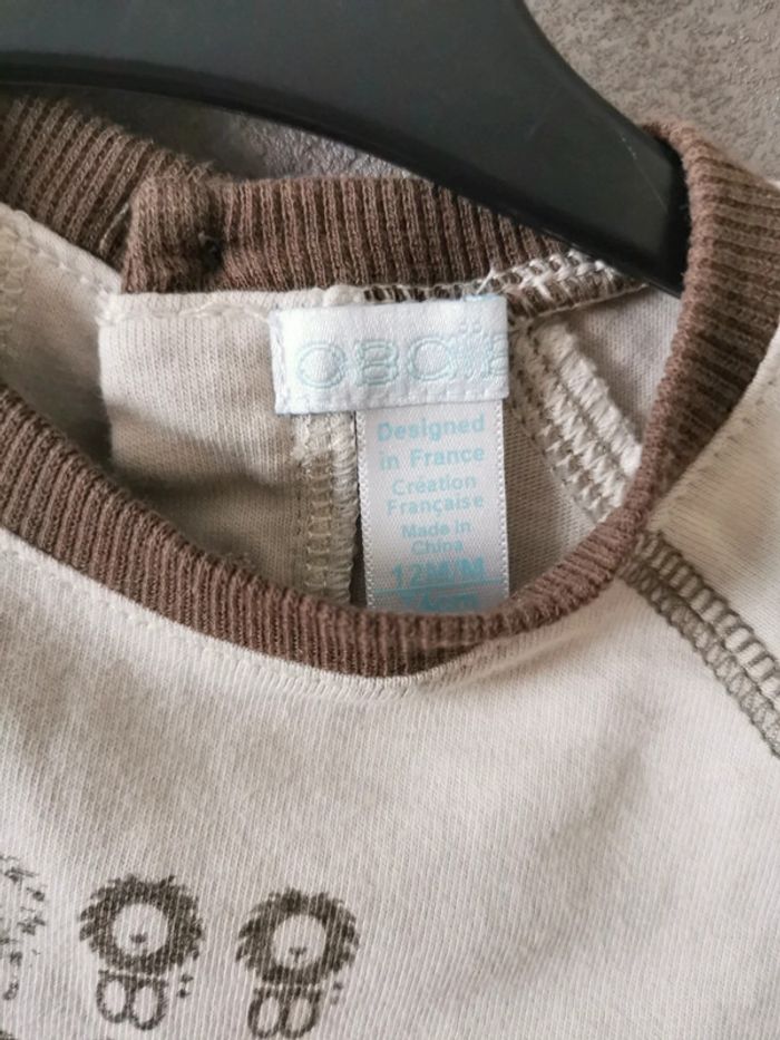Tee-shirt garçon 12 mois. OBAIBI - photo numéro 2