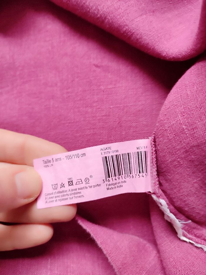 Robe 5 ans en lin été - photo numéro 5