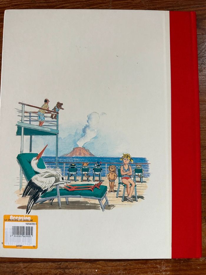 Livre rare album bd Caroline la croisière bateau grand format reliure rouge Pierre Probst - photo numéro 3