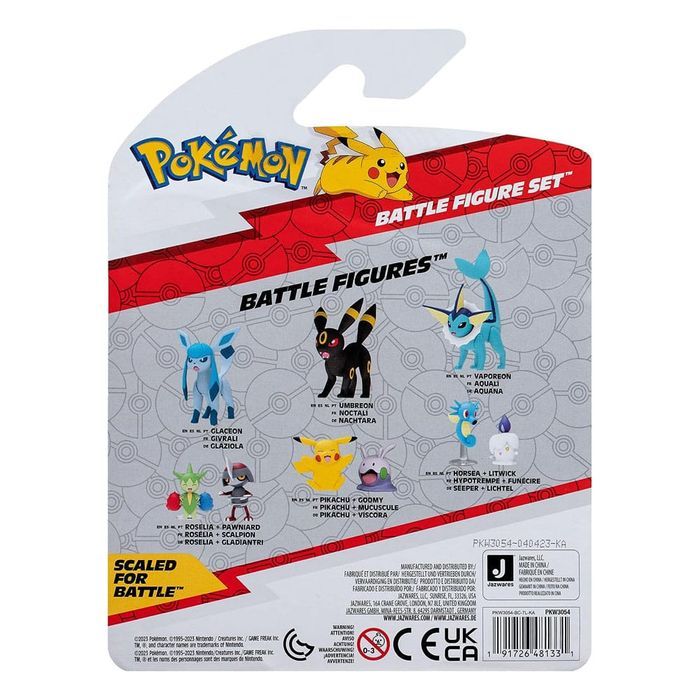 Amonita Lucario et Pikachu Figurine Battle Figure Set Pokémon - photo numéro 2
