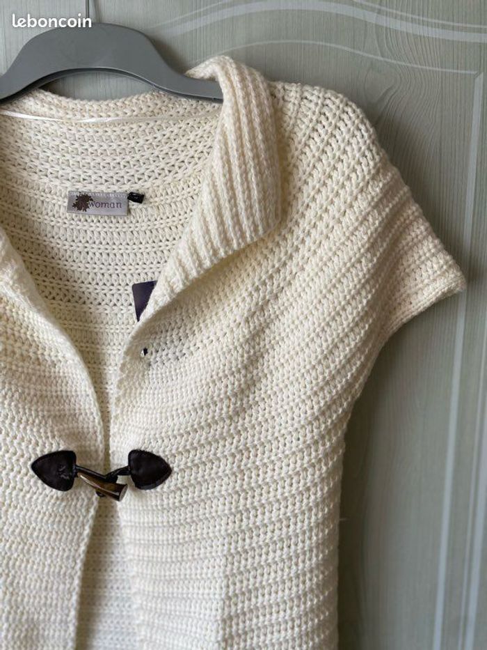 Gilet manches courtes - femme - taille M - photo numéro 3